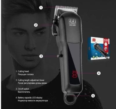 Kiki New Gain LED Display Cordless Rechargeable Clipper NG-888B