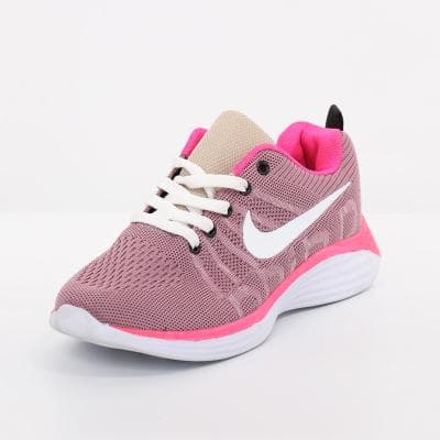 Women Pink Mesh Breathable Sneakers Athletic Running Walking Knit PLUTO Shoes
