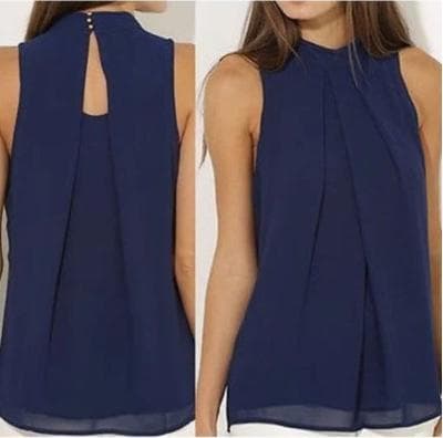 Women's Chiffon Top - Blue