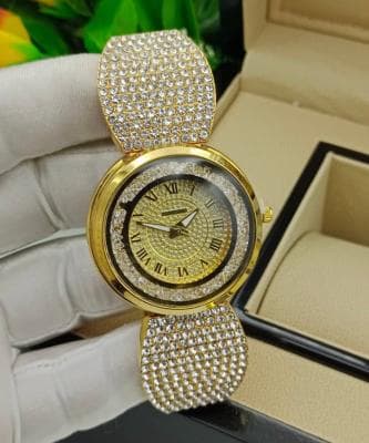 Crystal Quartz Rhinestone Watch